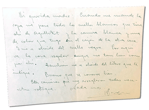 María Teresa y sus Hijas Mártires - Parroquia San Pio X de Algemesí Valencia - Carta de Fray Serafín a su madre 1931