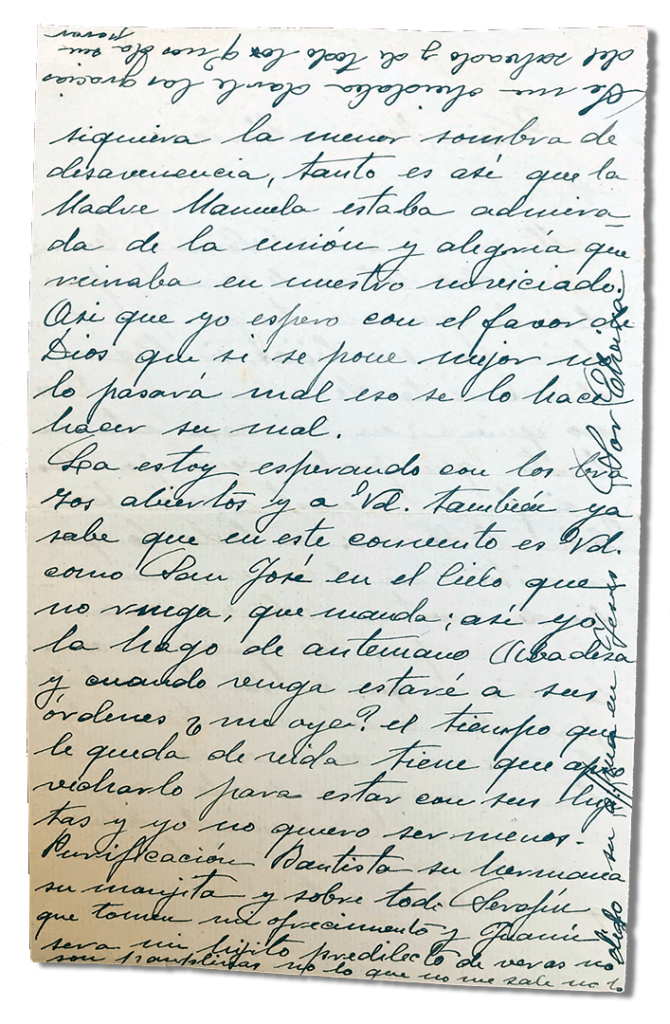 María Teresa y sus Hijas Mártires - Parroquia San Pio X de Algemesí Valencia - Cartas varias 1936 de Elvira a Teresa