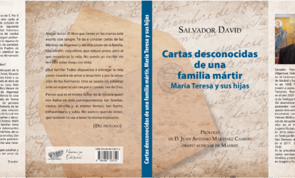 María Teresa y sus hijas mártires - Parroquia San Pio X Algemesí Valencia España - Libro Cartas desconocidas de una familia mártir por Salvador David - portada