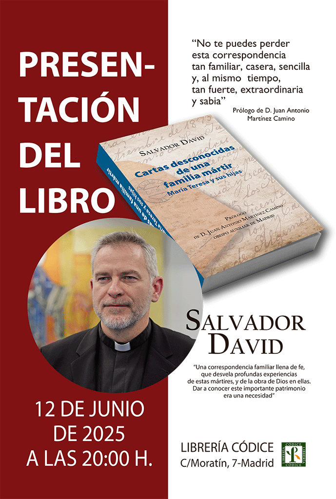 María Teresa y sus hijas mártires - Parroquia San Pio X Algemesí Valencia España - Libro Cartas desconocidas de una familia mártir por Salvador David - presentación
