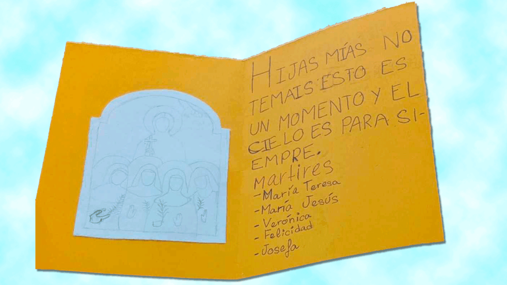 María Teresa y sus hijas mártires - Parroquia San Pio X Algemesí Valencia España - dibujo 2025