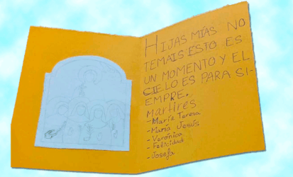 María Teresa y sus hijas mártires - Parroquia San Pio X Algemesí Valencia España - dibujo 2025